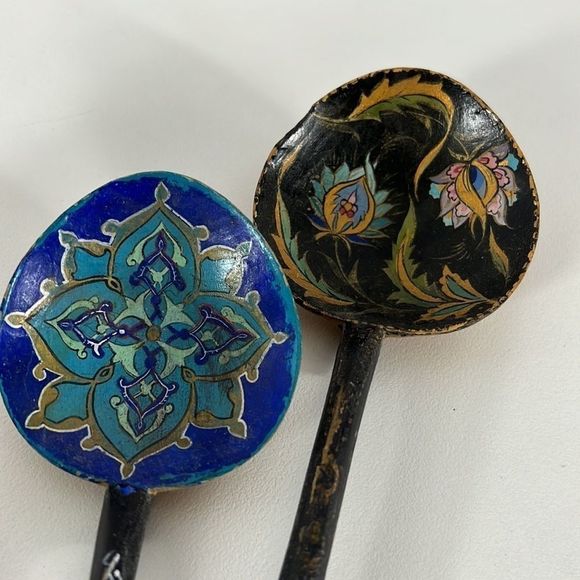 Vintage wooden spoons signed 1971 from Istanbul Turkey - Picture 11 of 11